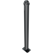 Ornamental bollard | Series 477B | � 76 mm | stationary, to be fixed by plugswith base plate 100 x 150 mm | without lock | without eyelet